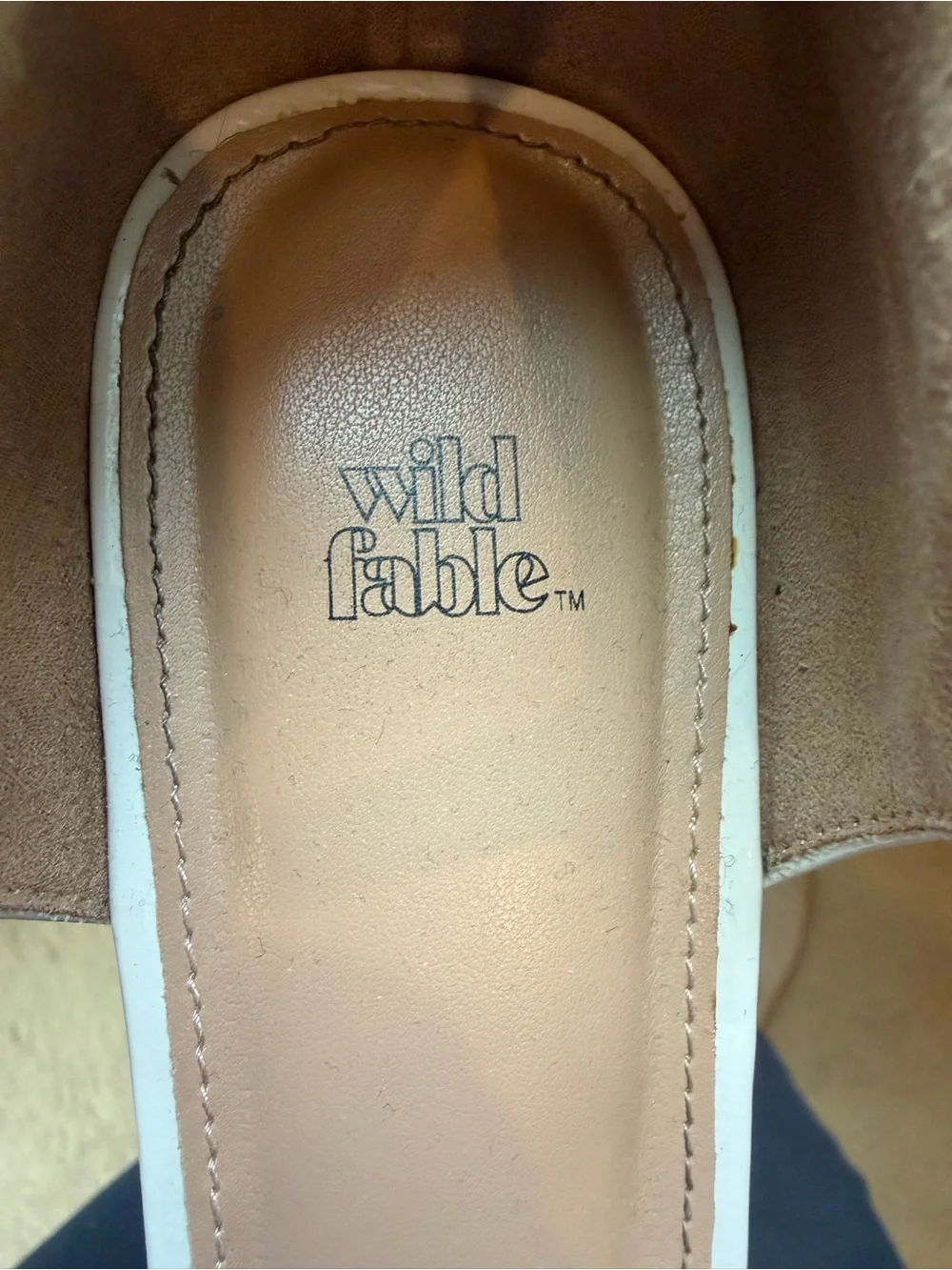 Wild Fable Cream Patent Mary Jane Platform Heels